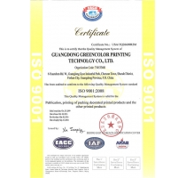 ISO9001 Quality System Certificate English